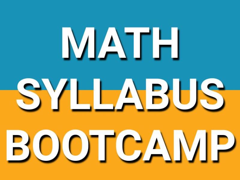 Your Math Syllabus Boot&nbsp;Camp